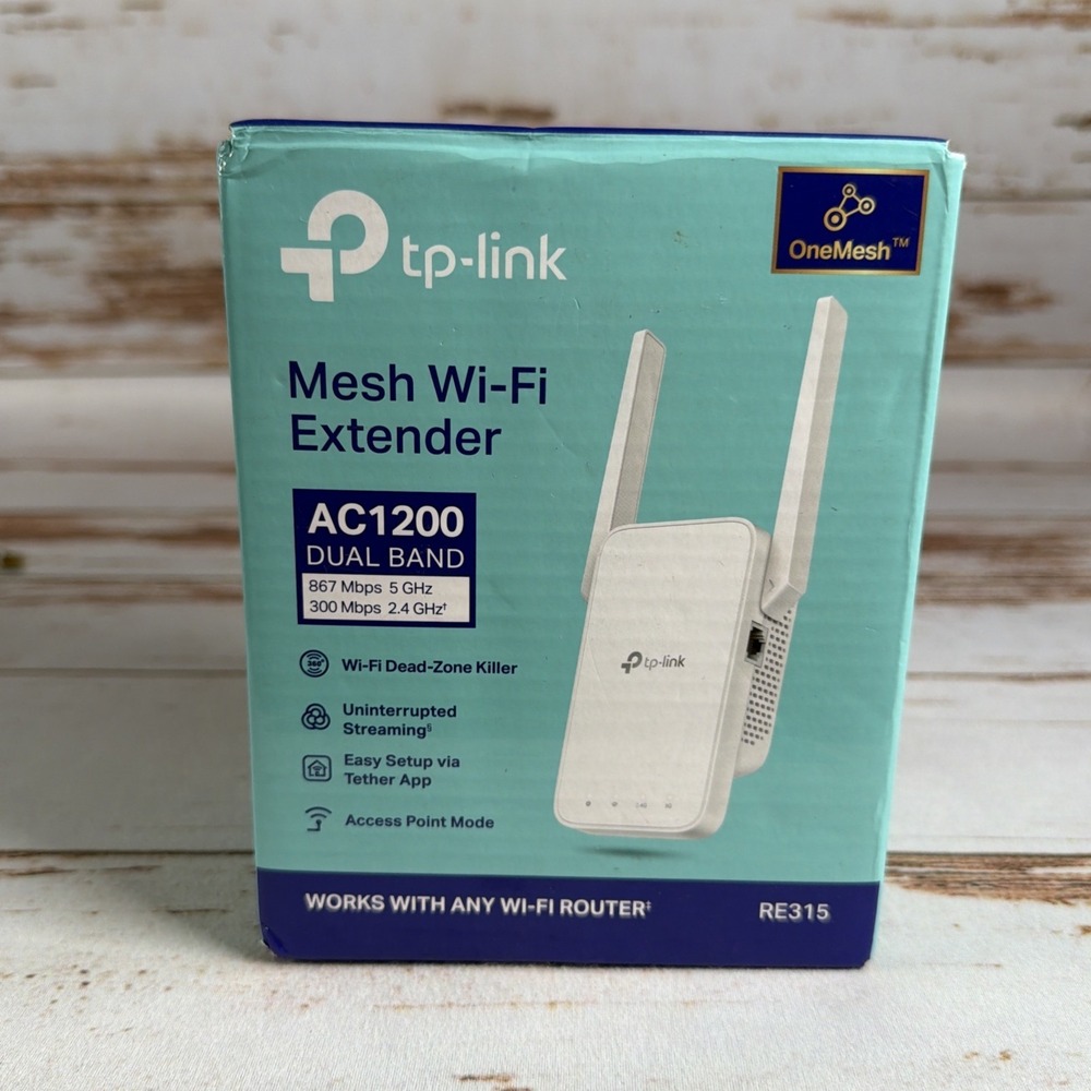 TP-Link RE315 AC1200 Wi-Fi Range Extender Dual Band Booster Used